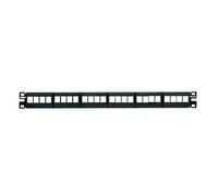 PANDUIT 24-Port Modular Patch Panel 6 Removable faceplates 1U Patch Panel - Patch Panels (RJ45, 1U, 482.6 mm, 43.7 mm, 25.7 mm, 323.6 G)