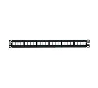 PANDUIT 24-Port Modular Patch Panel 6 Removable faceplates 1U Patch Panel - Patch Panels (RJ45, 1U, 482.6 mm, 43.7 mm, 25.7 mm, 323.6 G)