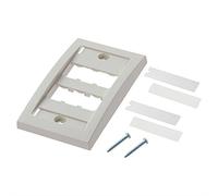 PANDUIT CFPE6IWY Façade 1-Gang 6 ports, blanc cassé