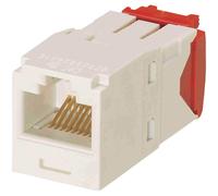 Panduit Cj5e88tgiw Category-5e 8-wire Tg-style Jack Module, Blanc cassé