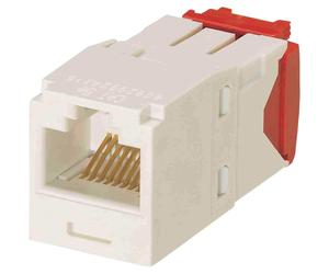 Panduit Cj5e88tgiw Category-5e 8-wire Tg-style Jack Module, Blanc cassé