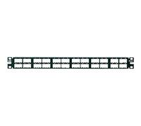 Panduit CPP48HDWBLY Panneau de brassage plat haute densité 48 ports, noir