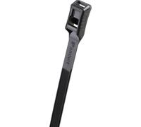 Panduit HV965-C0 HV965-C0 Serre-câble 265 mm 8.90 mm noir stabilisé aux UV, pour une application robuste, avec design de la tête