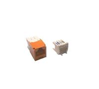 Panduit Mini-COM TX6 Plus Giga-Channel Cat6 Jack, Orange, boîte de 50 Cj688tgor