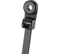 Panduit PLC1.5I-S8-C0 PLC1.5I-S8-C0 Serre-câble 155 mm 3.40 mm noir avec oeillet de fixation, stabilisé aux UV