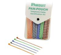 Panduit PP5X50F PP5X50F Serre-câble 102 mm 2.50 mm bleu, orange, vert, marron, gris avec marquage couleur 250 pc(s)