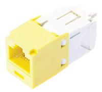 Panduit UTP RJ-45 minijack kat6, Yellow Jaune Adaptateur de câble - Adaptateur pour câble (Yellow, Femelle/Femelle, RJ-45, Jaune)