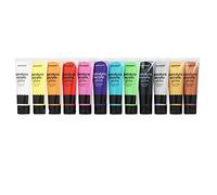 Panduro Lot de 12 peintures acryliques de qualité studio pour enfants - 30 ml - De qualité supérieure - Couvrantes et épaisses - Végétaliennes - À base d'eau - À peindre