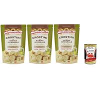 Wasa Original Lot de 3 crackers avec 100 % farine de seigle, tranches croustillantes avec farine de seigle entier, riches en fibres, 275 g + boîte italienne Gourmet Polpa di Pomodoro 400 g