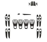 Panel Cover Trim Film Autocollant Intérieur Pour Voiture Pour Benz Classe C W205 Pour Console Centrale Tableau Bord Poignée Porte Panneau Levage(Menu 3 3D CF black)