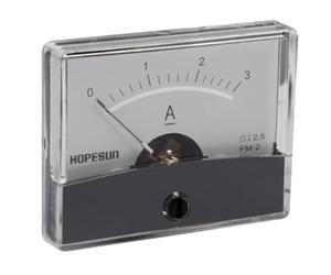 Panel meters & Multimeters 139944 courant analogique Panel Meter, 60 mm Largeur x 47 mm hauteur, 3 Amp, DC