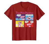 Panels de Bandes dessinées La Panthère Rose T-Shirt, Enfant, Canneberge, 8 Ans