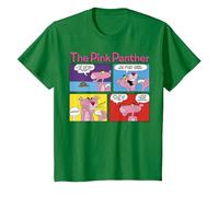 Panels de Bandes dessinées La Panthère Rose T-Shirt, Enfant, Vert Kelly, 3 Ans