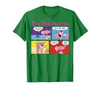 Panels de Bandes dessinées La Panthère Rose T-Shirt, Homme, Vert Kelly, S