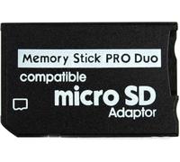 Panesar Adaptateur de carte mémoire Micro SD vers Memory Stick Pro Duo Adaptateur pour Sony PSP - Carte microSD/TF vers MS PRO Duo Convertisseur Compatible avec PlayStation Portable, Cybershot Camera
