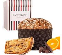 Panettone Antonella au Chocolat et à l'Orange XXL 1200 g - Élaboration Artisanale avec Recette Traditionnelle - Délicieux Panettone de Noël