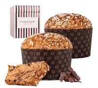 Panettone Antonella Chocolatissimo XXL 1200 g - Fabrication artisanale avec recette traditionnelle - Délicieux panetone doux de Noël (2 PANETTONES)