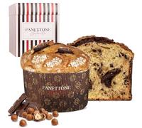 Panettone Antonella Ferrero Chocolat & Noisettes 600 g | Panettone Artisanal Sans Conservateurs ni Colorants | Gâteau de Noël au Levain Naturel | Recette Traditionnelle