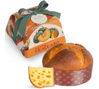 Panettone Artisanale avec Citrouille et Farine d'amandes, 750 gr - Pâtisserie Fraccaro 1932, Pâte à Levure Mère, Sweet Noël Made in Italy - Emballage Artisanal