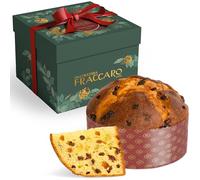 Panettone Italien Artisanal, Recette Original 1 Kg - Pasticceria Fraccaro 1932, Aux Fruits Confits et Raisins Secs, au Levain Naturel avec Levure Mère, Ligne Emballage Cadeau
