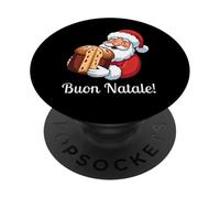 Panettone Joyeux Noël en Italien BUON Natale PopSockets PopGrip Adhésif