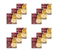 Panettone pur beurre fabriqué en Italie - lot de 12 boîtes de 900g - pâtisserie au levain naturel, aux raisons secs et aux écorces d'oranges confites