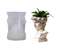 PANFHGFG 1 Moule de jardinière en Silicone Flexible pour Le Moulage de résine, de Ciment et de Gypse Moule en Silicone pour Pot de Fleurs sculpté Complexe pour décoration de Jardin de Maison