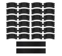 PANFHGFG Coussins de Guidon en Caoutchouc de qualité supérieure, entretoises Anti-Vibration et résistantes intempéries, antidérapantes, résistantes intempéries, pour vélos