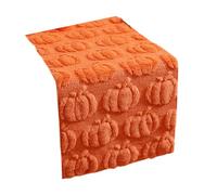 PANFHGFG Décoration de Table avec Paillettes, décoration de dîner de Vacances, décoration de fête, Motifs de citrouilles lavables et Robustes, Housse de Table matelassée pour citrouilles