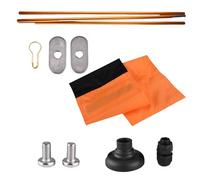 PANFHGFG Grands Drapeaux de sécurité pour Kayaks, mâts en Aluminium légers de Type Lourd pour Les Sports Marins, Les fêtes en Plein air, Accessoires de sur Piste de Kayak