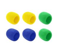 PANFHGFG Housse de Microphone Antichoc avec Filtre, Yellow Blue Green 2