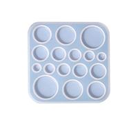 PANFHGFG Moule Rond en Silicone pour bagues, Colliers, pendentifs en Demi-Cercle, Fait à la Main, d ' Anniversaire de Saint-Valentin, Bijoux en Demi-Cercle, moules à Pendentif en Silicone pour résine