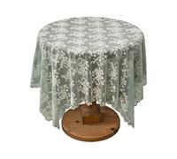 PANFHGFG Nappe décorative en Dentelle Florale, Green 135X135