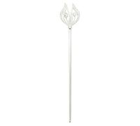 PANFHGFG Sceptres des Reines de Beauté avec Décors en, Silver | Sceptres de reines décoratifs étincelants avec de fleurs pour défilés de mode, habillage de célébration de
