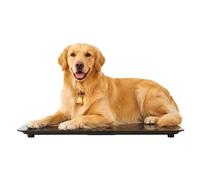 panfudongk Pèse-personne numérique pour animaux de compagnie, 100 kg, grande précision 10 g, 3 modes de pesée (kg/lb/h), fonction de maintien, pour ménage, clinique animale, 69 x 33 cm