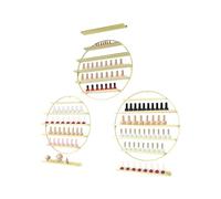 panfudongk Présentoir mural rond doré à 5 niveaux pour vernis à ongles et rangement cosmétique - Convient pour 160 bouteilles - Montage facile et capacité de charge élevée - Doré