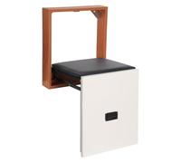 panfudongk Tabouret mural - Chaise pliante - Chaise pliante - Banc à chaussures - Siège pliable pour couloir, salle de bain - Entrée - Montage mural en bois et PVC - Peu encombrant - Pliable (B)