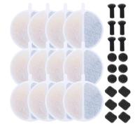 PANGBOER 1 lot de tampons filtrants pour fontaine à eau en forme de chats faciles à installer et à entretenir pour animaux de compagnie à long terme. Utilisez des éponges de rechange rondes de