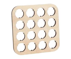 PANGBOER 16 emplacements en bois pour capsules de bouteilles, 1/2/4 pièces, support pour capsules de bière, pour la décoration de la maison et les vitrines de collection