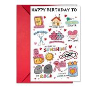 PANGBOER À ajouter sur une carte d ' anniversaire avec enveloppe assortie, en papier brillant pour notes manuscrites, ensemble de célébration unique, message de fête pour collègue de travail