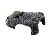PANGBOER Abri naturel pour reptiles et lieux de ronflement - Cachettes de poissons - Accessoires décoratifs pour grands aquariums - Résine - Habitat grotte