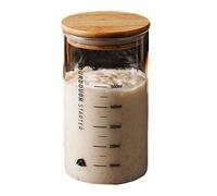 PANGBOER Bocal à levain avec large goulot - Outil de fermentation de pâte à levain - Accessoire de fabrication de pain - Pot à large ouverture