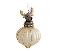 PANGBOER Boule de Noël en verre pailletée en forme d'écureuils et de gouttes pour décorations de sapin de Noël