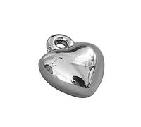 PANGBOER Breloques en forme de cœur gonflé 3D, pendentifs à boule ronde, fournitures de fabrication de bijoux pour, collier, boucles d ' oreilles, pendentif d ' amour