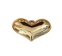 PANGBOER Breloques en forme de cœur gonflé 3D, pendentifs à boule ronde, fournitures de fabrication de bijoux pour, collier, boucles d ' oreilles, pendentif d ' amour