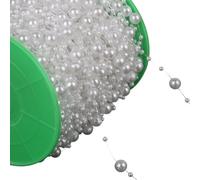 PANGBOER Chaîne de Perles artificielles, pour Artisanat d ' Art, Perles d ' Imitation, pour Bouquets de Bougies, décoration de Mariage pour Artisanat