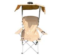 PANGBOER Chaise de plage pliante avec pare-soleil réglable en tissu Oxford léger pour activités de plein air