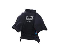 PANGBOER Chemise de printemps pour chien avec mots amusants STILL LIVE with My Parents Bleu/Noir Pull Vêtements Vêtements T-shirts pour chien
