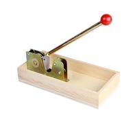 PANGBOER Coupe-noix ergonomique pour noix de cajou, noix de pécan du Brésil, bois bucolique, design en métal, sûr et efficace, ustensiles de cuisine durables en bois