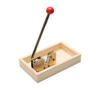 PANGBOER Coupe-noix ergonomique pour noix de cajou, noix de pécan du Brésil, bois bucolique, design en métal, sûr et efficace, ustensiles de cuisine durables en bois